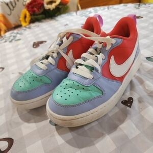 Nike Kids Sneakers in Red, Blue, and Green